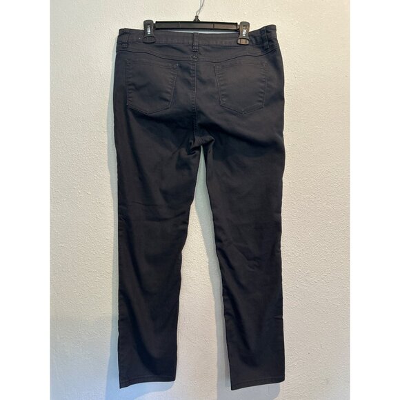 Prana "KAYLA" Jeans Organic Cotton Blend size 12/31 DARK BLACK/BLUE - Picture 5 of 6